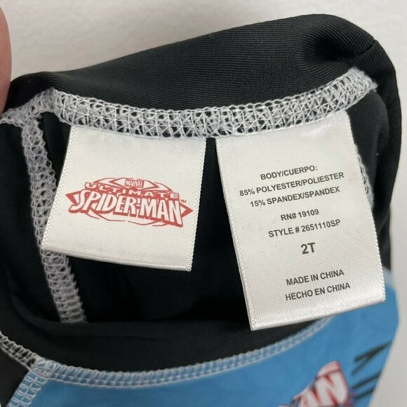 Toddler Swim Shirt Little Boys Spiderman and Pj Masks Size 2T - Picture 7 of 7